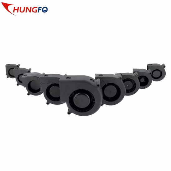 Охлаждающий вентилятор ДК воздуходувки теплообменного аппарата пластиковый центробежный 97*97*33мм