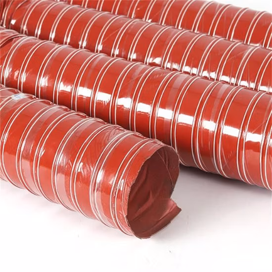 Heat Resistant Spiral Air Heating Duct Flexible Exhaust Pipe