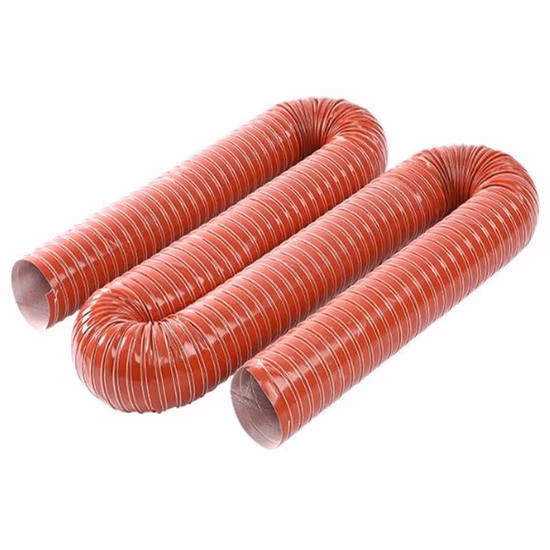 Heat Resistant Spiral Air Heating Duct Flexible Exhaust Pipe
