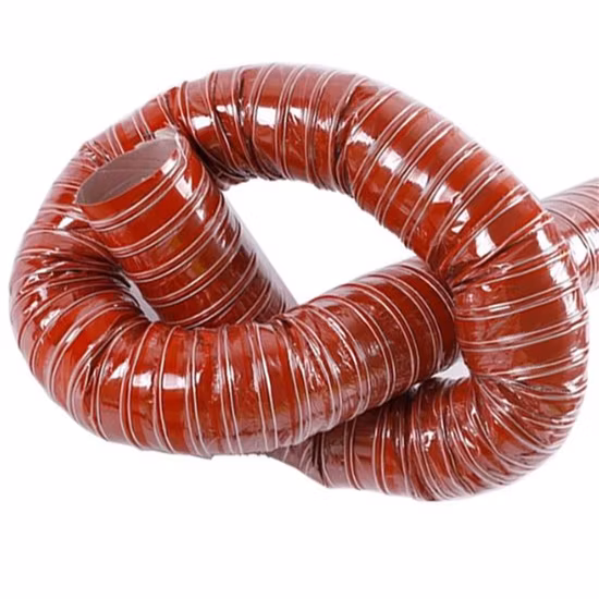 Heat Resistant Spiral Air Heating Duct Flexible Exhaust Pipe